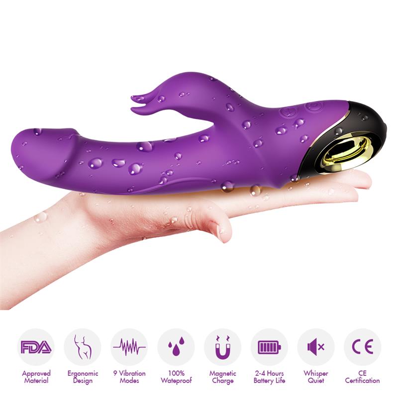 Vibrador con Rotación 360º Purpura - Imagen 6