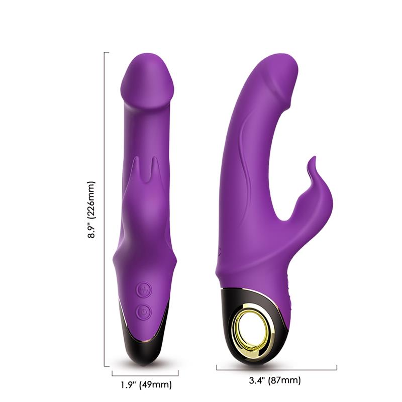 Vibrador con Rotación 360º Purpura - Imagen 10