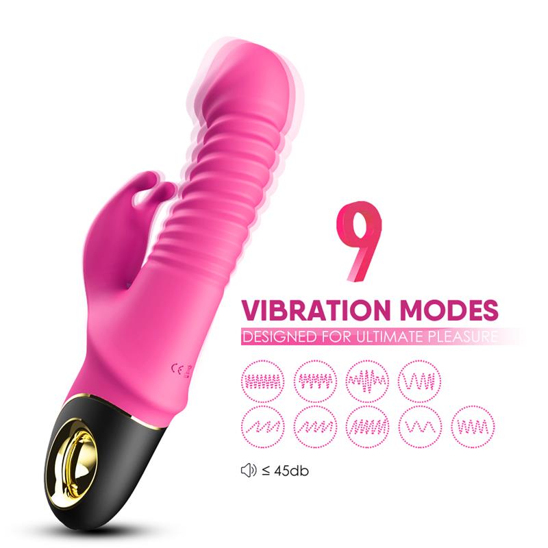 Vibrador con Thrusting y Oscilación 360º Rosa - Imagen 4