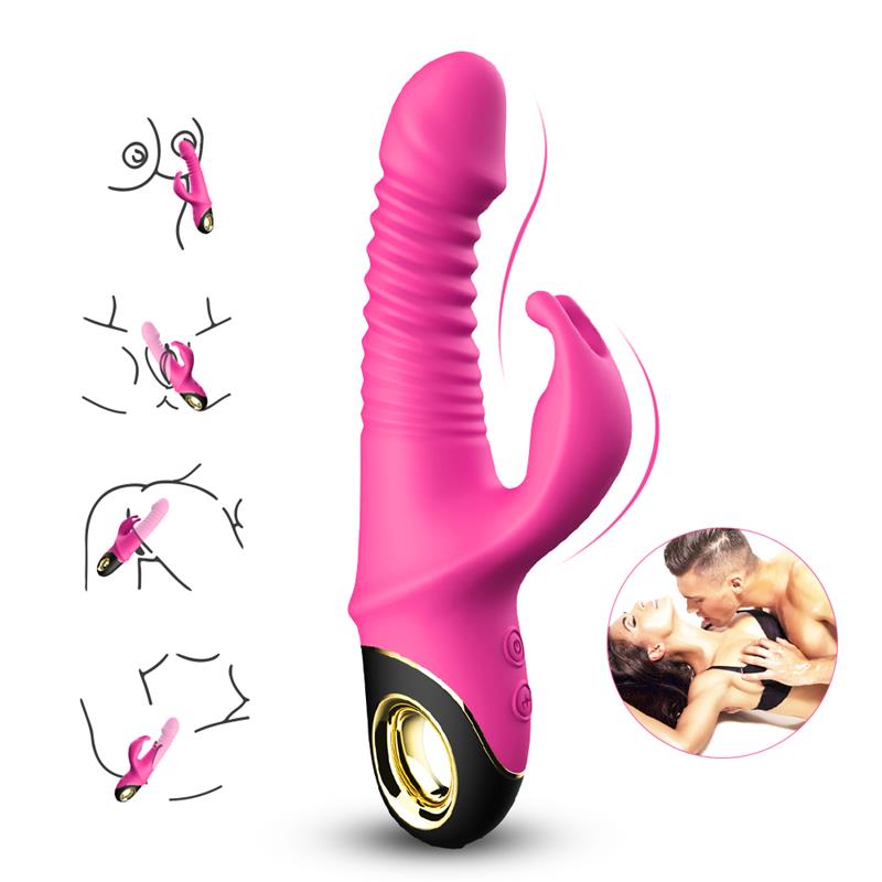 Vibrador con Thrusting y Oscilación 360º Rosa - Imagen 6