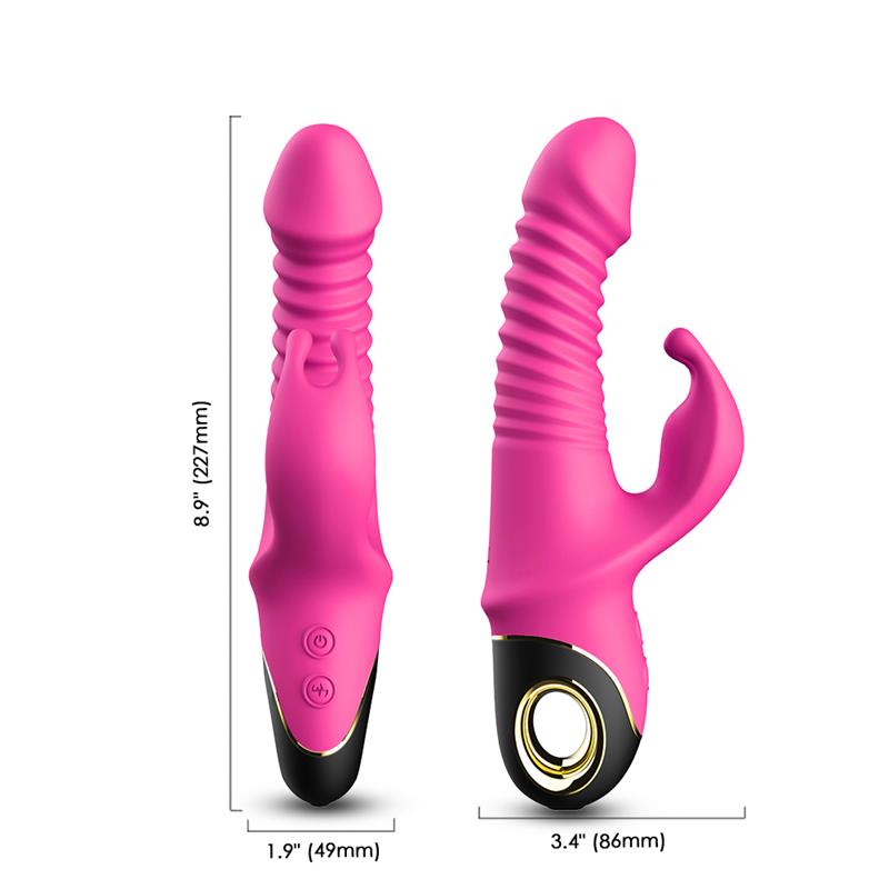 Vibrador con Thrusting y Oscilación 360º Rosa - Imagen 8