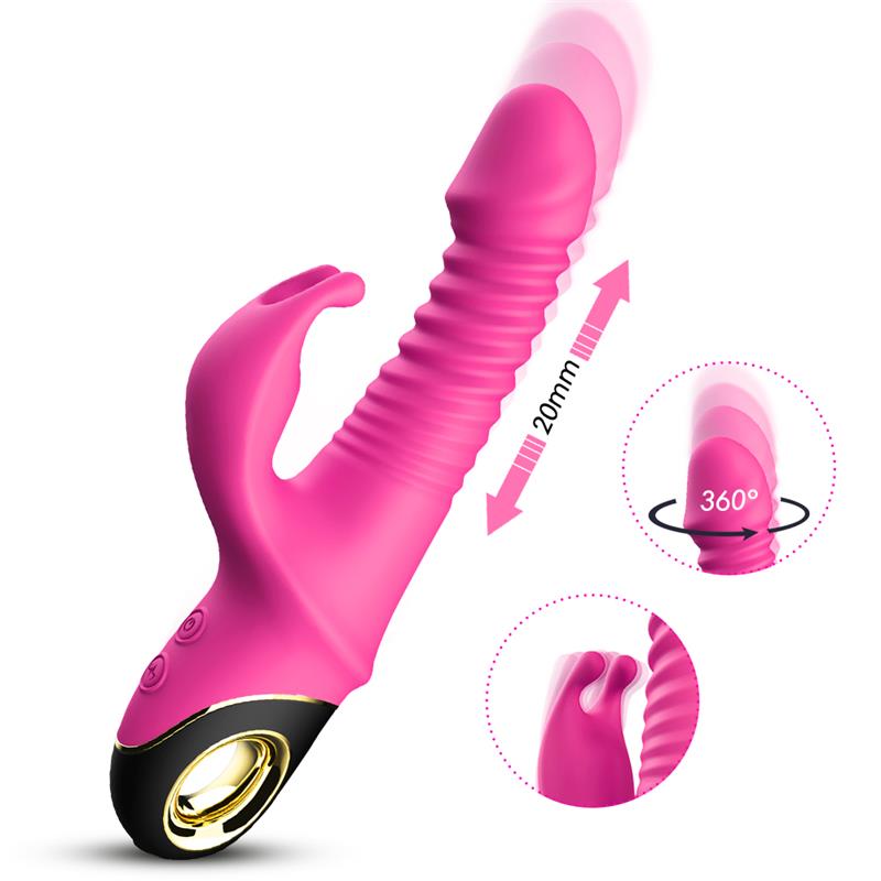 Vibrador con Thrusting y Oscilación 360º Rosa - Imagen 9