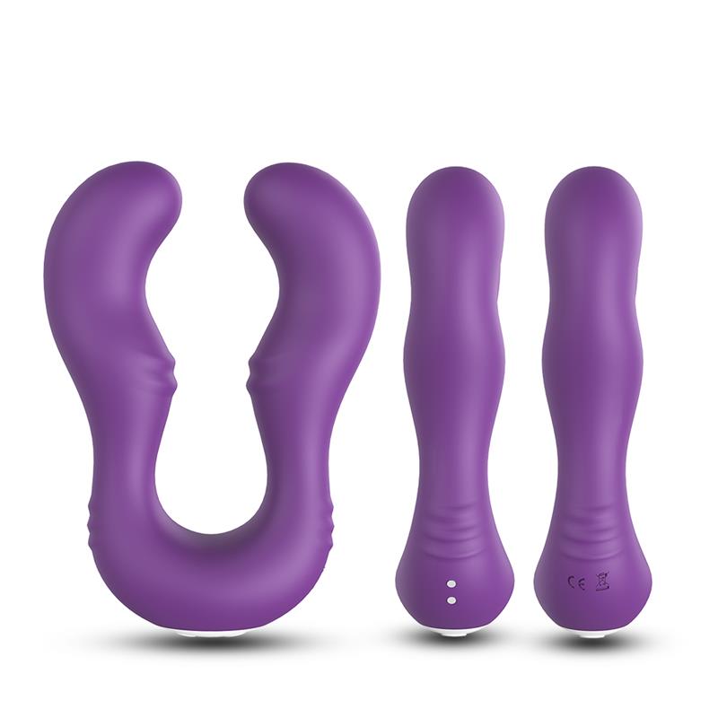Vibrador Doble para Parejas Púrpura - Imagen 3