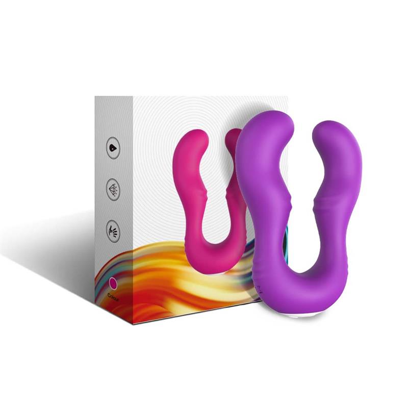 Vibrador Doble para Parejas Púrpura - Imagen 9