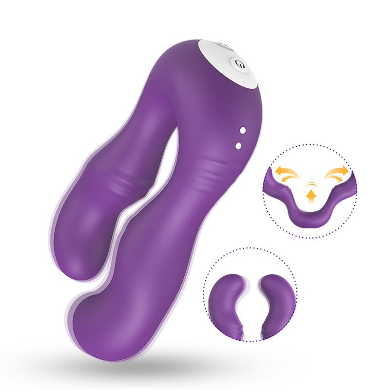 Vibrador Doble para Parejas Púrpura - Imagen 11