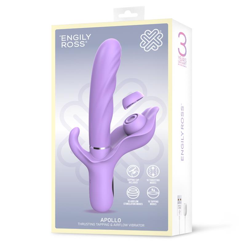 Apollo Vibrador con Thrusting, Tapping y Succión - Imagen 9